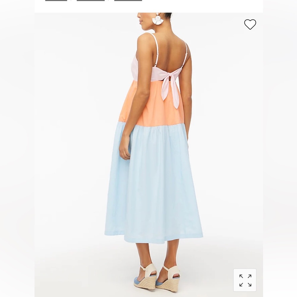 NWT Colorblock tie-back dress